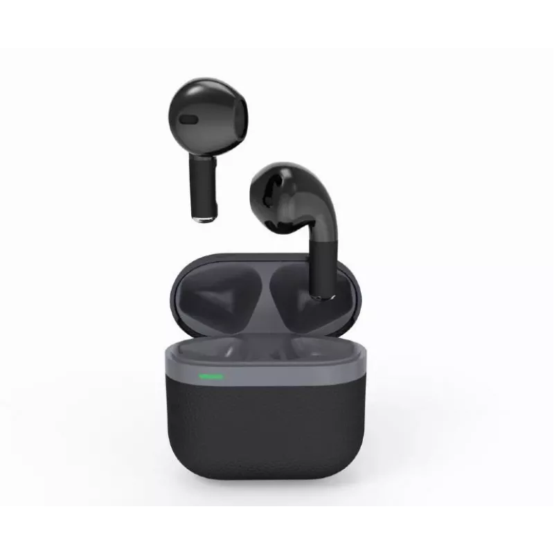 Bluetooth-peakomplekt GEMBIRD TWS-02-BK, kõrvasisene TWS, must/hall, kuni 5 tundi esitusaega, sisseehitatud mikrofon, laadimisümbris