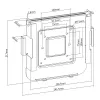Seina/monitori kinnitus MACLEAN MC-473 VESA 75x75 100x100 ühildub Mac Miniga (2014 ja hilisemad)