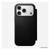 Mobiiltelefoni nahast foliokaas Nomad Modern Leather Folio Cover iPhone 17 Pro jaoks, 16 cm (6,3 tolli), must, 4 kaarditaskuga