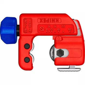 Torulõikur Knipex TubiX S 3–30 mm, kompaktne lõikeriist metall- ja plasttorudele