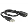 USB-kaabel DeLOCK 35cm USB 2.0 83498 Must