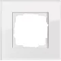 Klaasist katteplaat GIRA Esprit Glas Valge, kruvivaba, 95×95×9,85 mm
