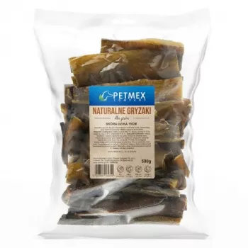 Koerte maiuspalad PETMEX Wild boar skin 500 g – looduslikud teraviljavabad närimissuupisted, ulukiliha maitse, valk 88,2%, rasv 4,1%