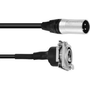 XLR paigalduskaabel PSSO 1 m — XLR isane XLR emasele, must