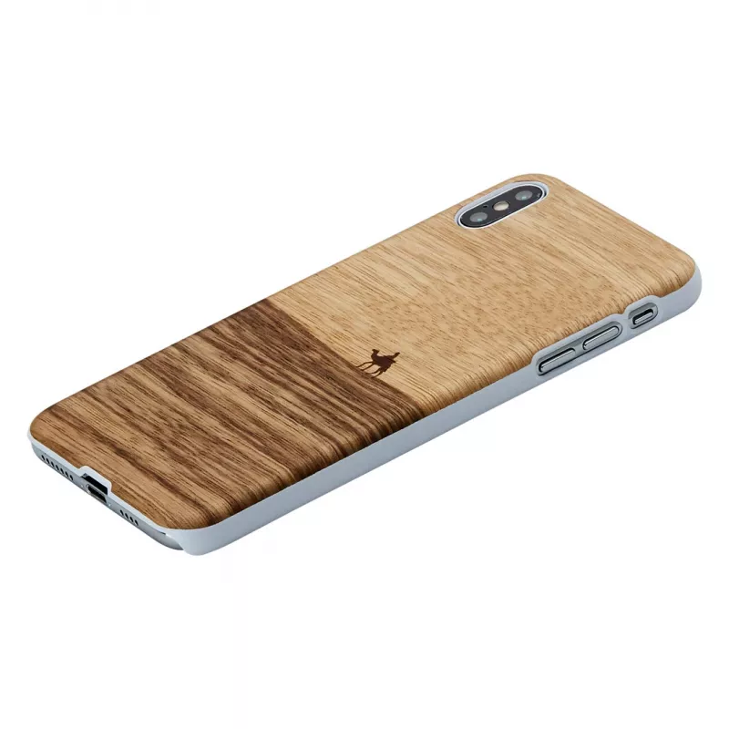 Nutitelefoni ümbris man and wood iPhone XS Maxile — terra white