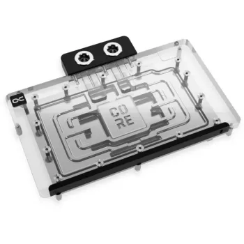 Taustplaat Alphacool 10259 alumiinium kroom vask must 153,3 mm