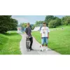 Longboard Muuwmi Lights GLOW ABEC 7 valgusratastega, must/roheline