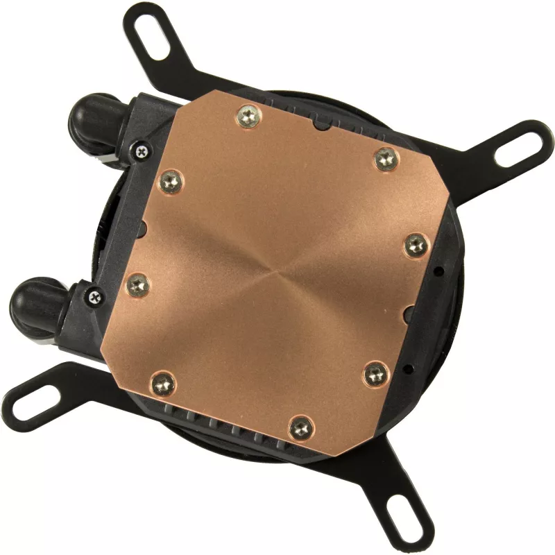 Universaalne vedelikjahuti INTER-TECH LC-360 RGB — 12 cm ventilaator, hüdrauliline laager, must
