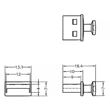 Pistikupesa turvakate USB Type-A DeLOCK 64009