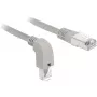 DeLOCK - patch-kaabel - RJ-45 (M) allakõverdatud RJ-45 (M) - 50 cm - S/FTP - CAT 6a - varjestatud, halogeenivaba - hall (85873)