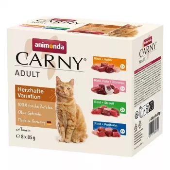 ANIMONDA Carny Adult Mix - märg kassitoit - 8x85g