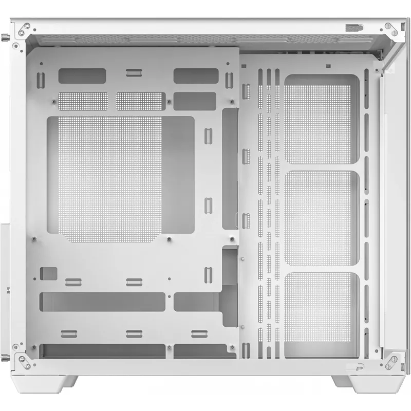 PC korpus DeepCool CG530 WH Midi Tower — ATX/Micro ATX/ITX, karastatud klaas, 2×3,5-tollist + 3×2,5-tollist pesa, toetab kuni 410 mm graafikakaarti