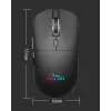 Juhtmeta hiir MEDIA-TECH MT1124 BT/RF Silent & Recharge — mõlemakäeline, 3200 DPI, Bluetooth + 2,4 GHz USB, 6 nuppu, laetav