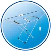 Vileda 157241 X Legs riided Line Valge