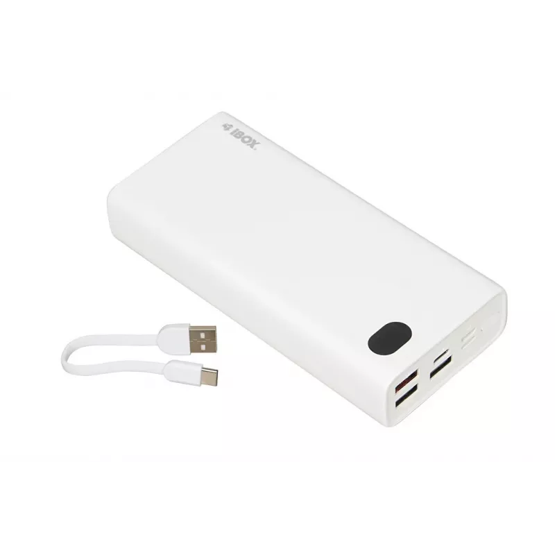 Power Bank iBOX PB20 20000 mAh on Ibox toode meie Power Banks valikust. Esiletõstetud omadused hõlmavad valget viimistlust, plastikust materjali ja sisemist tüüpi.