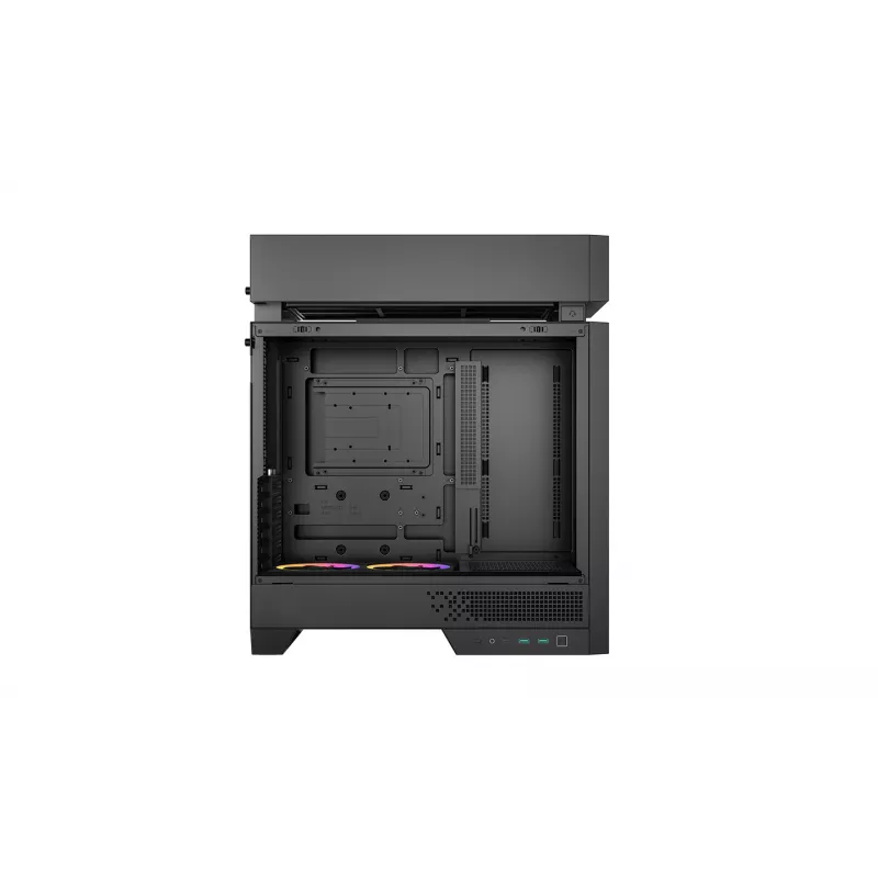 Arvutikorpus DeepCool CL660 Must — ATX/Micro-ATX/Mini-ITX, karastatud klaas, 2x3,5 tolli + 1x2,5 tolli, ees 140 mm, ülal/taga 120-140 mm