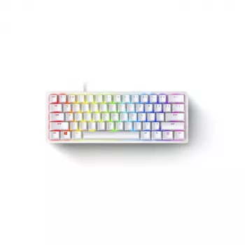 Mehaaniline mänguriklaviatuur Razer Huntsman Mini 60% valge USB QWERTY US International optilised lülitid