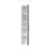 Vannitoa hoiukapp top e shop NEL II BIEL POŁ — vabaltseisev, 5 riiulit, 310×300×1740 mm, valge