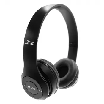 MEDIA-TECH EPSILION BT MT3591 Juhtmeta kõrvaklapid Bluetooth 4.2 Mikrofon Raadio FM Must