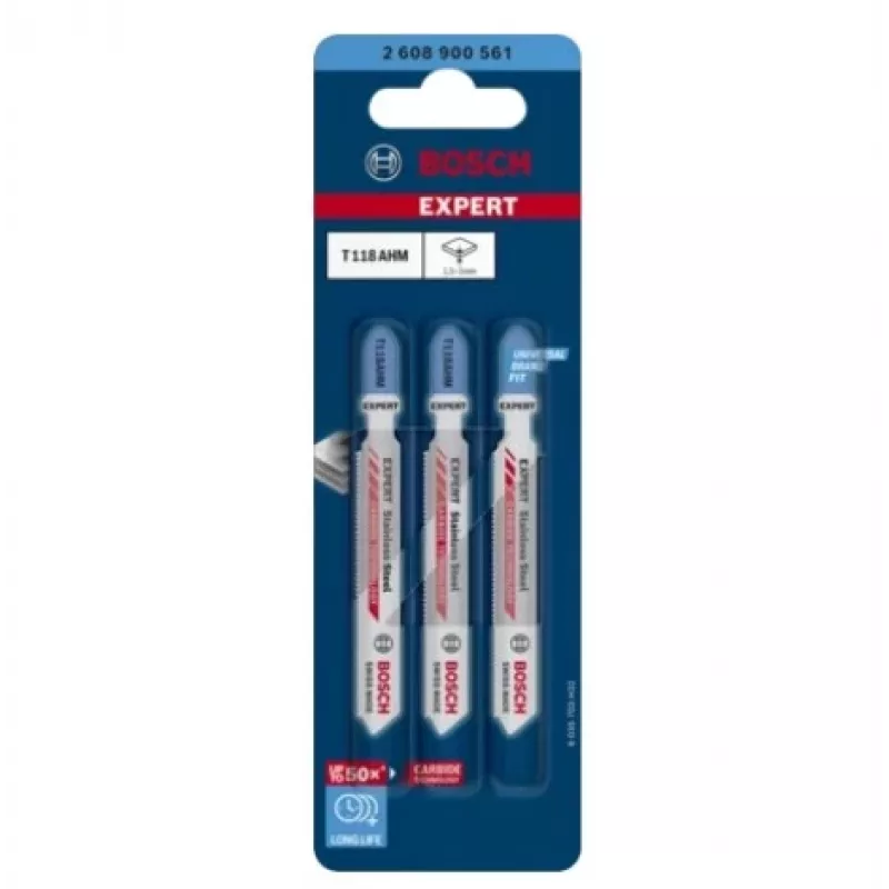 Bosch 2 608 900 561 tikksae/rull-lõikuri/saagimis tera Tikksae tera Karbiid 3 tk