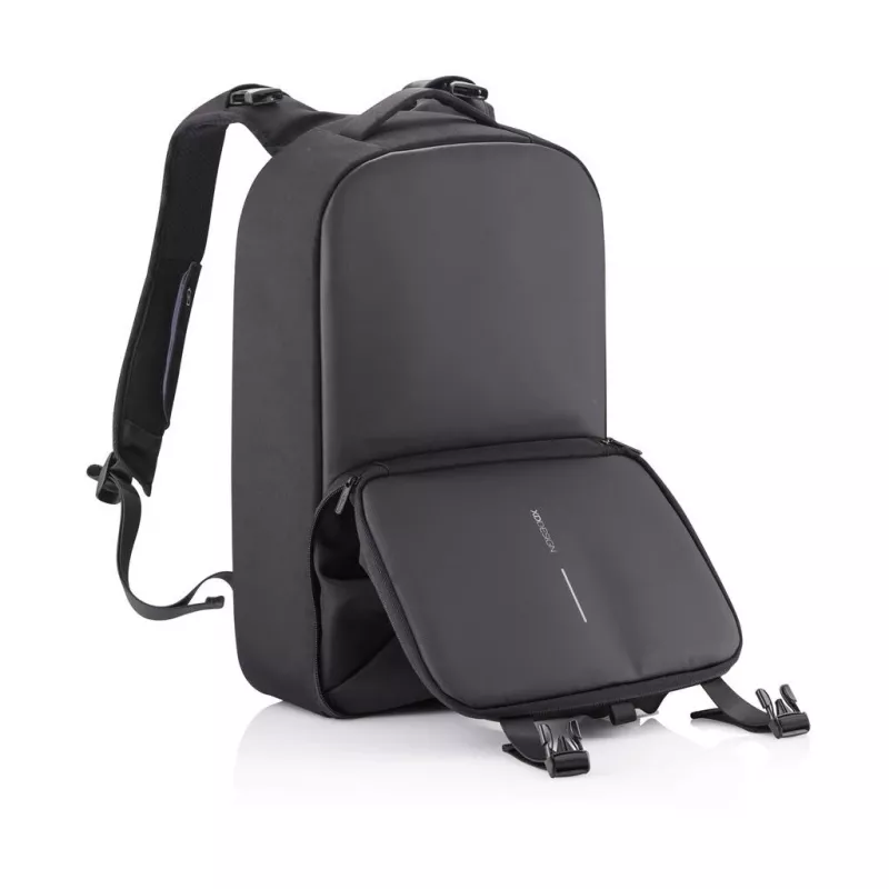 Seljakott XDDESIGN FLEX GYM BAG — 24 L, mahutab 15,6 tolli / 39,6 cm tahvelarvutit/sülearvutit, polsterdatud reguleeritavad rihmad, must
