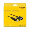 Jadakaabel DeLOCK 66282 Must 1,8 m RS-232 USB Type-A