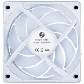 120 mm korpuseventilaator Lian Li UNI FAN CL Wireless — valge, juhtmevaba RGB juhtimine, ahelühenduse tugi