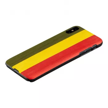 Nutitelefoni ümbris man and wood iPhone XS Max jaoks – mudel Reggae, must