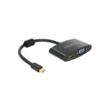 Videokaabli adapter DeLOCK 65553 Mini DisplayPort HDMI VGA 0,18 m