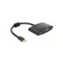 Videokaabli adapter DeLOCK 65553 Mini DisplayPort HDMI VGA 0,18 m