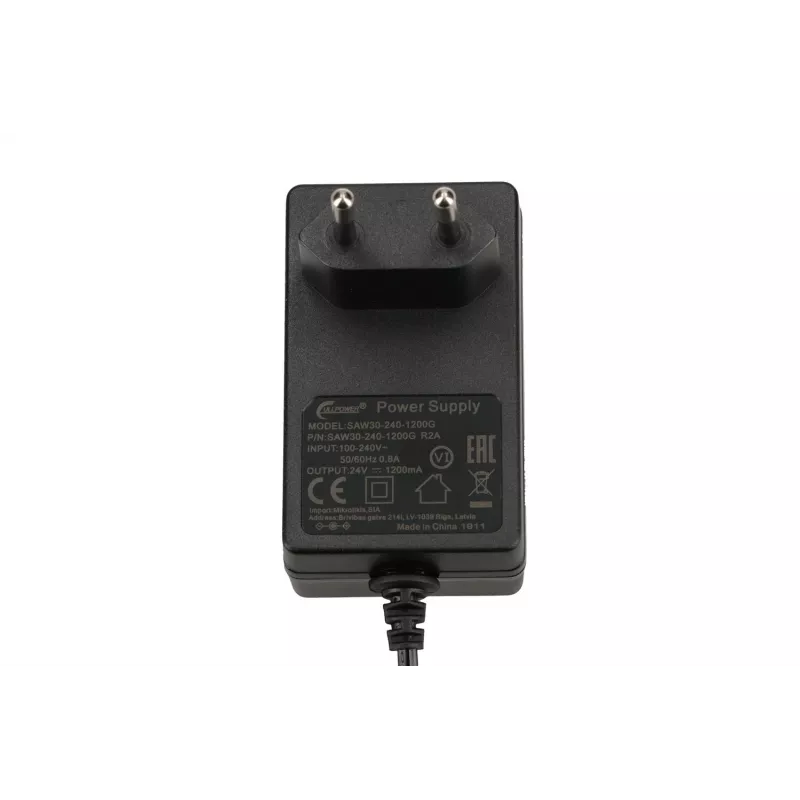 Toiteadapter Mikrotik SAW30-240-1200GR2A Siseruumidesse Must