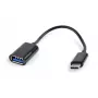 Gembird A-OTG-CMAF2-01 USB-kaabel 0,2 m USB C USB A Must
