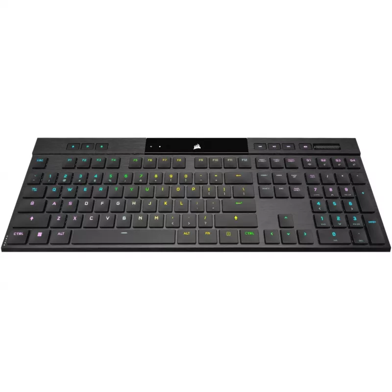 Corsair K100 RGB AIR Wireless Ultra-Thin Mechanical Gaming klaviatuur, Cherry ULP Tactile - must, DE