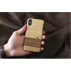 Telefonikott MAN&WOOD iPhone X/XS jaoks — terra must, kaitsev tagakaas