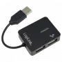 USB jaotur LOGILINK UA0139 — 4 pordiga USB 2.0, 480 Mbit/s, must