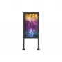Reklaamekraani korpus Edbak POK101 terasest must portree 862x200x1981mm