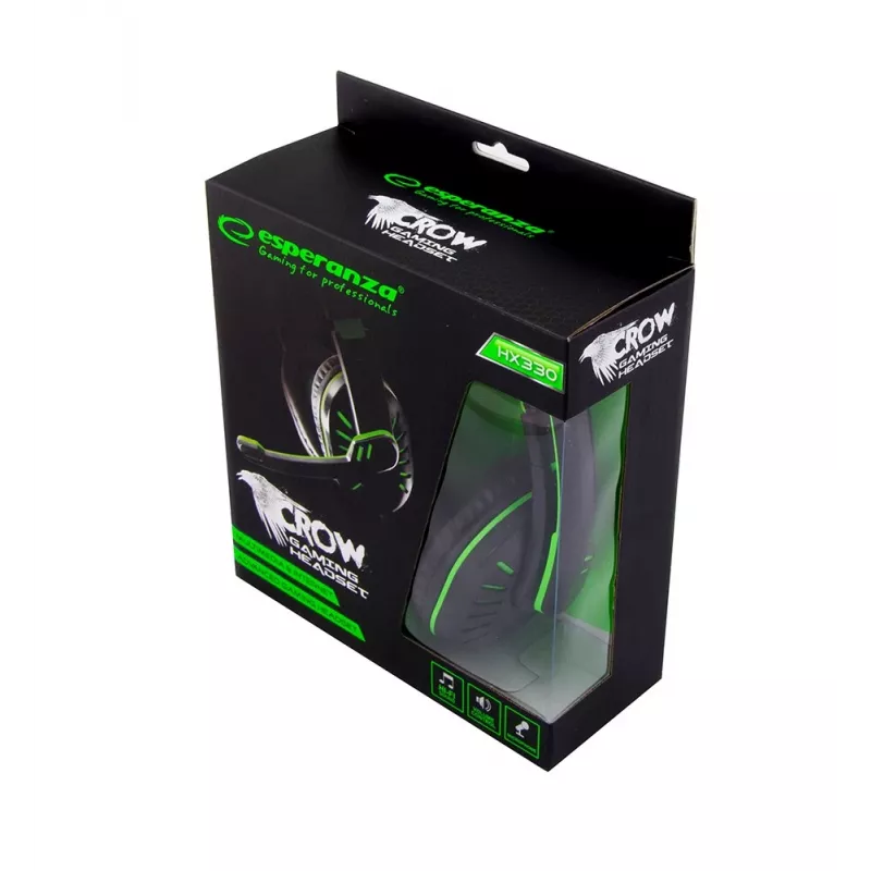Esperanza Kõrvaklapid Esperanza CROW EGH330G (Must)