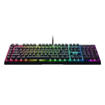 Razer BlackWidow V4 X mehaaniline mänguklaviatuur, Yellow Switch, USA paigutus, juhtmega, must