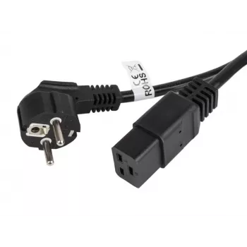 Toitekaabel CEE 7/7 - IEC 320 C19 16A VDE 1,8M must
