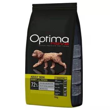 Kuiv koeratoit Optimanova Adult Mini Digestive Rabbit with Potato 6 kg