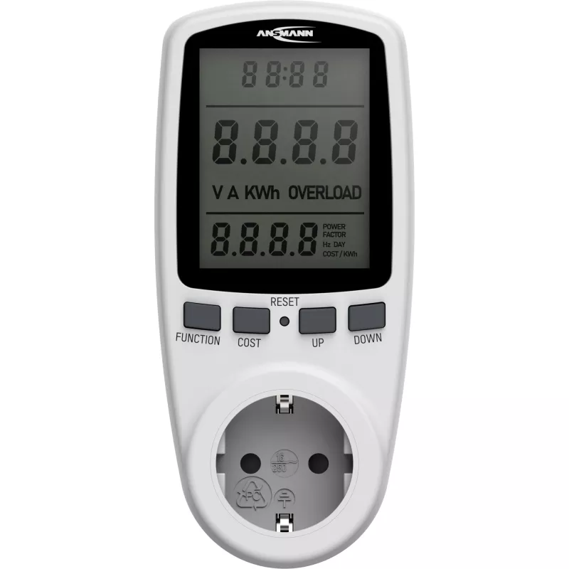 Energiakulumõõtur ANSMANN APM2 120-0007 LCD-ekraaniga
