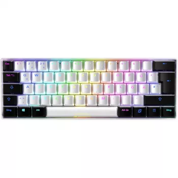 Sharkoon SGK50 S4 klaviatuur mänguritele USB QWERTZ saksa valge RGB LED