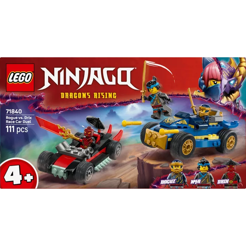 Ehitusklotsid Ninjago 71840 Võidusõiduduo Rogue vs Drix