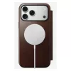 Nomad Modern Leather Folio mobiiltelefoni ümbris iPhone 17 Pro Max — pruun, nahk, 6,3-tolline ekraan, 4 kaarditaskut