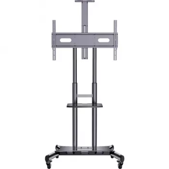 HAGOR HP Twin Stand HD - aluskäru - lameekraanile / AV-seadmetele - must - ekraani suurus: 140-213 cm (55-84) - kinnitusliides: kuni 800 x 500 mm (8210)