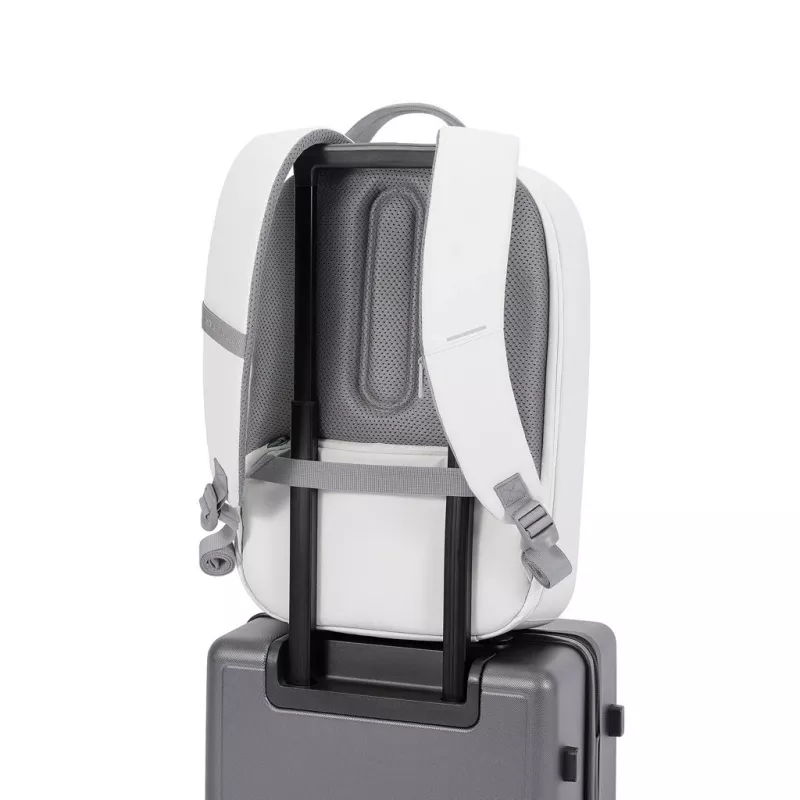 Seljakott XDDESIGN Bobby Edge vargusvastane valge — 17 L, mahutab 16-tollise sülearvuti, veekindel, 1,1 kg