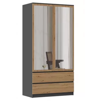 Topeshop SZAFA MALWA AN/AR L bedroom wardrobe/closet 5 shelves 2 uks(s)