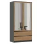 Topeshop SZAFA MALWA AN/AR L bedroom wardrobe/closet 5 shelves 2 uks(s)