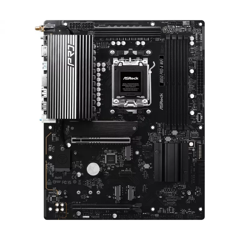 Emaplaat ASRock B850 Pro-A WiFi AMD B850 Socket AM5 ATX