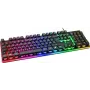 Deltaco Gaming GAM-021-RGB-DE juhtmega USB-mänguklaviatuur, ergonoomiline, taustvalgustusega, saksa QWERTZ, must (GAM-021-RGB-DE)